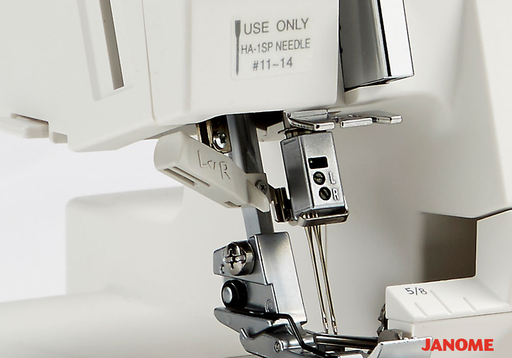 how to thread serger janome 8002d machine