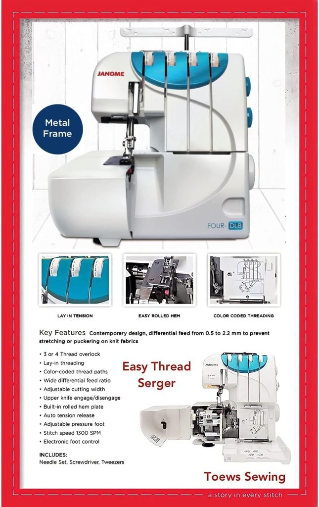 Janome FourDLB 3 & 4 Thread Serger Shop With Confidence